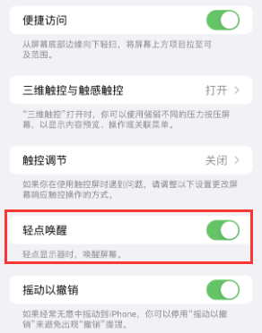 孙吴苹果授权维修站分享iPhone轻点无法唤醒怎么办 