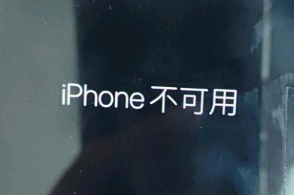 孙吴苹果服务网点分享锁屏界面显示“iPhone 不可用”如何解决 