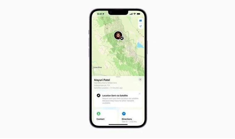 孙吴苹果14维修分享iPhone14系列中 FindMy功能通过卫星分享位置方法教程 